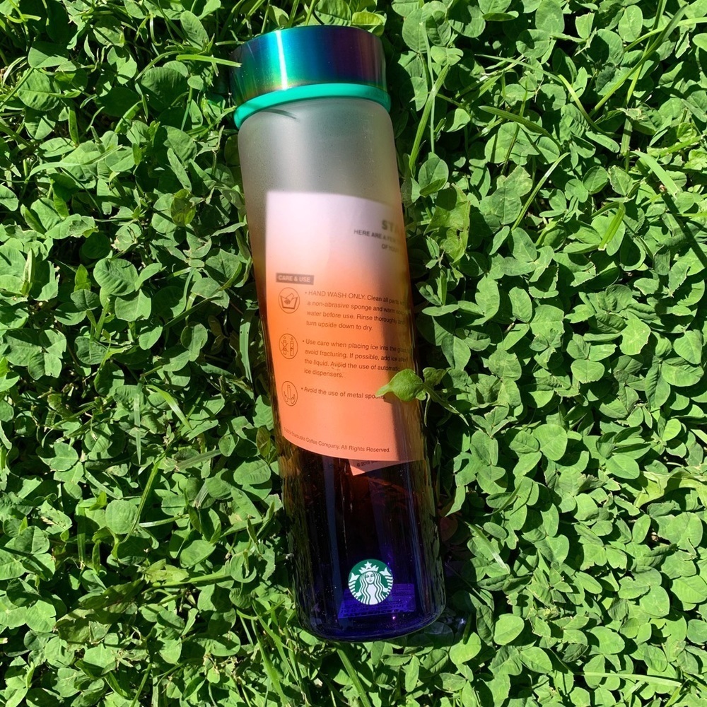 Starbucks ombré summer 2020 glass water bo…